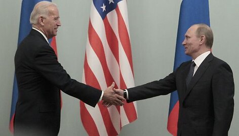 Joe Bidenas ir Vladimiras Putinas