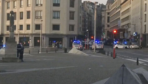 Policija ir kariuomenė Briuselio gatvėse