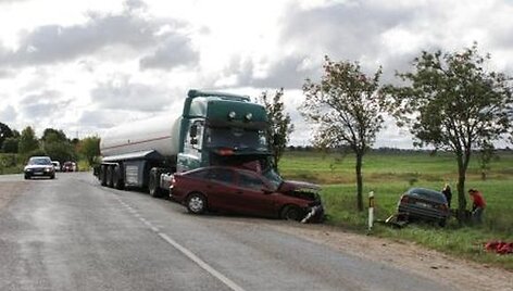 Avarija Tel&scaron;ių rajone.