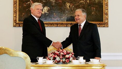 Lietuvos ir Latvijos Prezidentai.