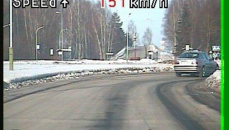 Elektrėnų policijos prietaisas užfiksavo pažeidimą
