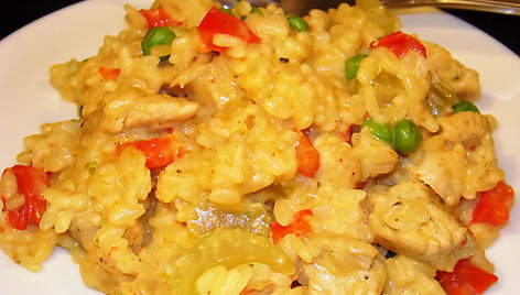 Mairūno kalakutienos risotto