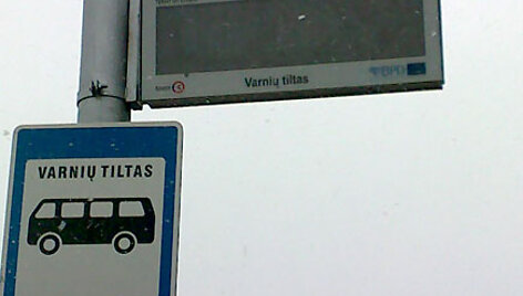 Nebeveikia stotelės informacinė &scaron;vieslentė