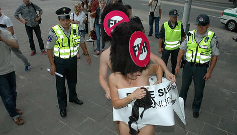 PETA akcija Vilniuje