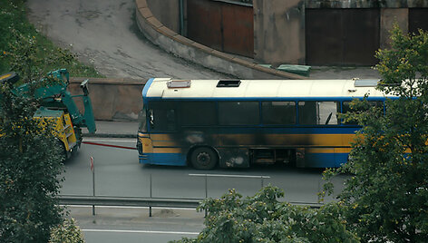 Apdegęs autobusas
