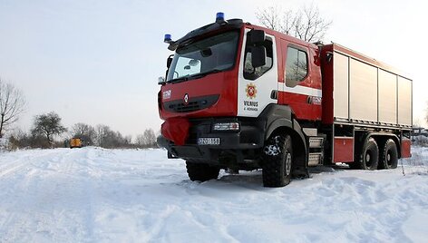 Ugniagesiai įvykio vietoje