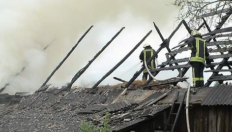 Gaisras Ukmergės rajone