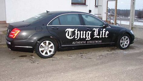 Pasieniečių sulaikytas automobilis