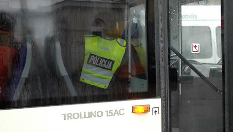 Policininkas troleibuse