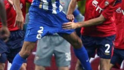 D.&Scaron;emberas UEFA taurės rungtynėse prie&scaron; Korunijos &bdquo;Deportivo&ldquo;