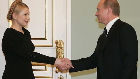 Julija Tymo&scaron;enko ir Vladimiras Putinas