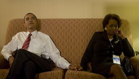 Barackas Obama su uo&scaron;ve Marian Robinson