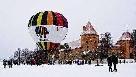 Trakų oro festivalio akimirka
