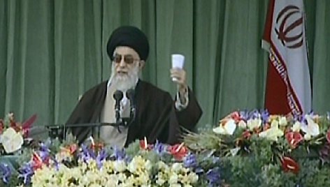 Irano vyriausiasis dvasinis vadovas ajatola Ali Khamenei