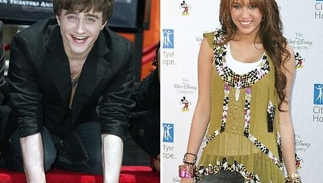 Danielis Radcliffe'as ir Miley Cyrus