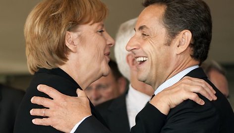 Angela Merkel ir Nicolas Sarkozy