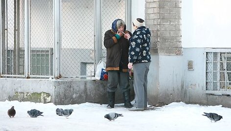 &Scaron;ilutės plente esančius nakvynės namus žiemą pripildo &scaron;alčio vejami benamiai. 