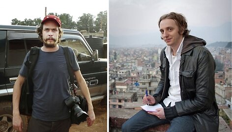 Fotografas Johanas Perssonas ir žurnalistas Martinas Schibbye
