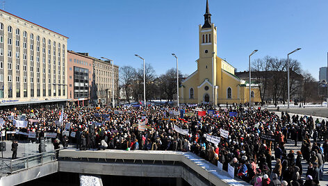 Estijoje vyksta &scaron;vietimo darbuotojų streikas.