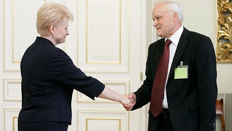 Dalia Grybauskaitė ir Lietuvos Aukščiausiojo Teismo pirmininkas Vytautas Greičius