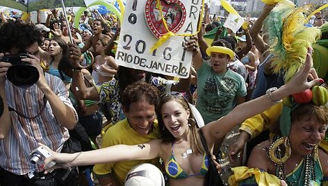 Brazilai džiaugsmingai pasitiko gerą žinią.
