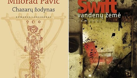 Dvi iš Lietuvos rašytojų sąjungos leidyklos naujienų - Milorado Pavičiaus, net keletą kartų rekomenduoto Nobelio literatūros premijai, romanas „Chazarų žodynas“ ir Grahamo Swifto romanas„Vandenų žemė“. 