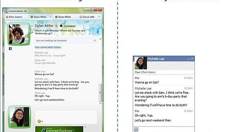 „Windows Live Messenger“ sujungtas su „Facebook“