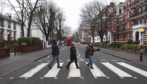 Žymioji perėja prie garso įra&scaron;ų studijos &bdquo;Abbey Road&ldquo;.