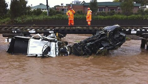 Potvynis Australijoje naikina ne tik žmonių turtą.