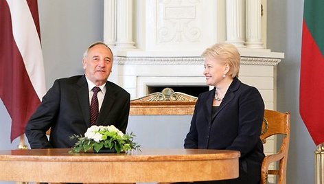 Andris Bėrzinis ir Dalia Grybauskaitė