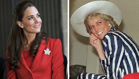 Kembridžo hercogienė Catherine ir princesė Diana