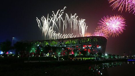 Fejerverkai vir&scaron; olimpinio stadiono