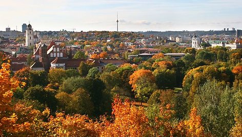 Vilnius nusidažė geltonai