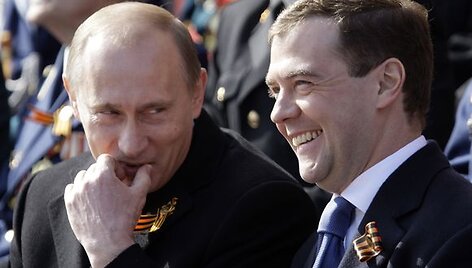 V.Putinas ir D.Medvedevas