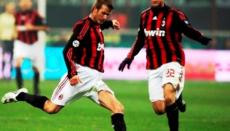 Davidas Beckhamas ir Kaka futbolo aik&scaron;tėje