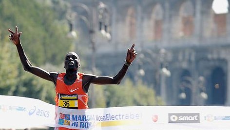 Romos maratono laimėtojas Benjamin Kiptoo Kolumas