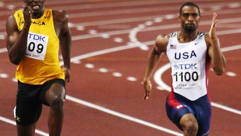 Usainas Boltas ir Tyson Gay