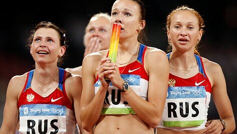 Olimpinė Pekino čempionė &ndash; Rusijos estafetės rinktinė