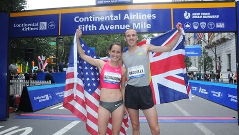 Britas Andy Baddeley ir amerikietė Shannon Rowbury.
