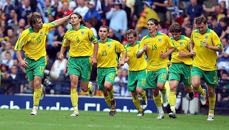 Lietuvos nacionalinė futbolo rinktinė stebina gražiu žaidimu