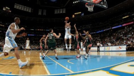 Linas Kleiza krep&scaron;inio aik&scaron;telėje