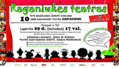 Raganiukės teatro gimtadienis