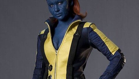 Filmo &bdquo;Iksmenai: pirma klasė&ldquo; aktorė Jennifer Lawrence