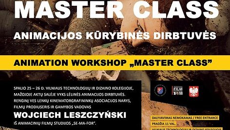 Lėlinės animacijos dirbtuvės &bdquo;Master Class&ldquo;