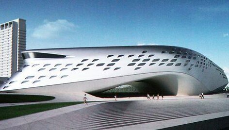 Konkurso naujo muziejaus Vilniuje projektui parengti nugalėtojos Zaha Hadid projektas. 
