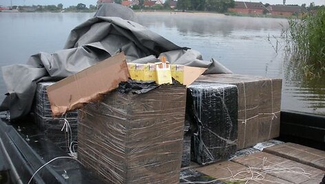 Kur&scaron;ių mariose sulaikyti kateriai su rusi&scaron;komis cigaretėmis