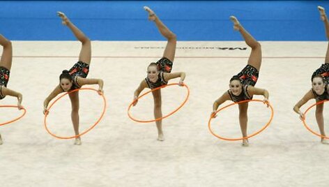 Meninės gimnastikos pasaulio čempionatas &ndash;  JAV atstovių pasirodymas.