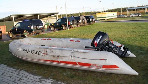Pasienyje su Rusija sulaikyta kontrabandininkų valtis