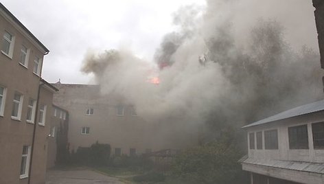 Didžiulės ugniagesių pajėgos trečiadienio rytą skubėjo gesinti Šilutės turizmo ir paslaugų mokykloje įsiplieskusio gaisro. 