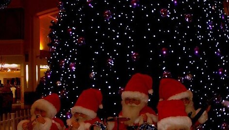 Kalėdų eglė ir muzikuojantys nyk&scaron;tukai